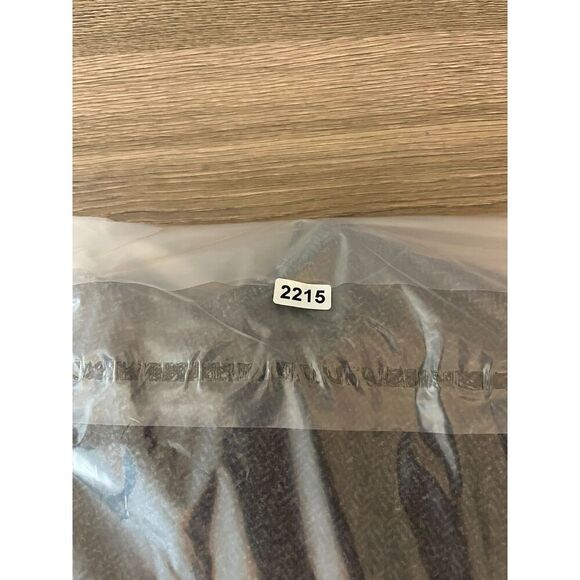 Vtg Eddie Bauer Wool Blend Herringbone Gray Shift Dress Women's 14P V-Neck - Picture 10 of 10